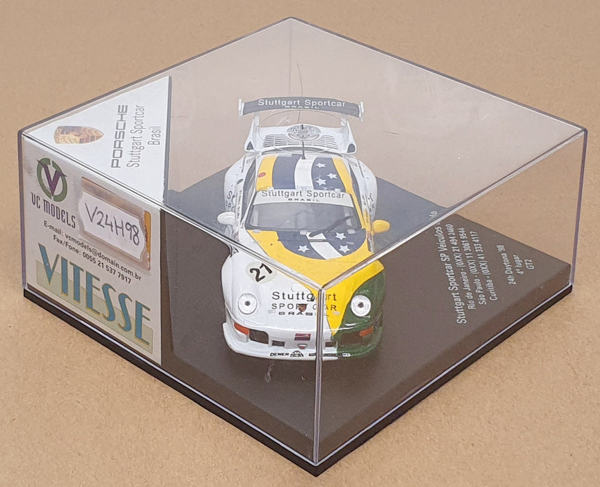 Vitesse 1/43 Scale V24H98 Porsche Stuttgart Sportcar Brasil #21 24h Daytona 1998