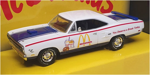 Matchbox 1/43 Scale 96635 - 1970 Plymouth Road Runner (McDonald's) White/Blue