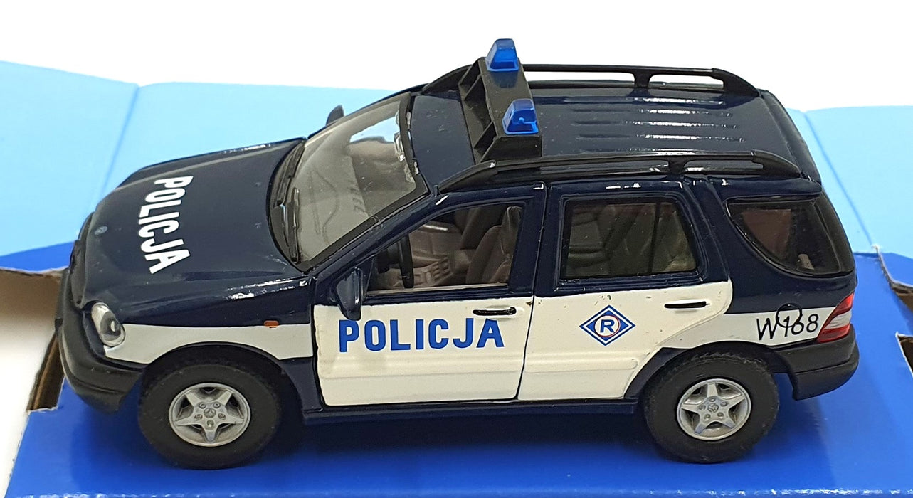 Cararama 1/43 Scale 210226D - Mercedes-Benz ML 320 Policja Police Car - Blue