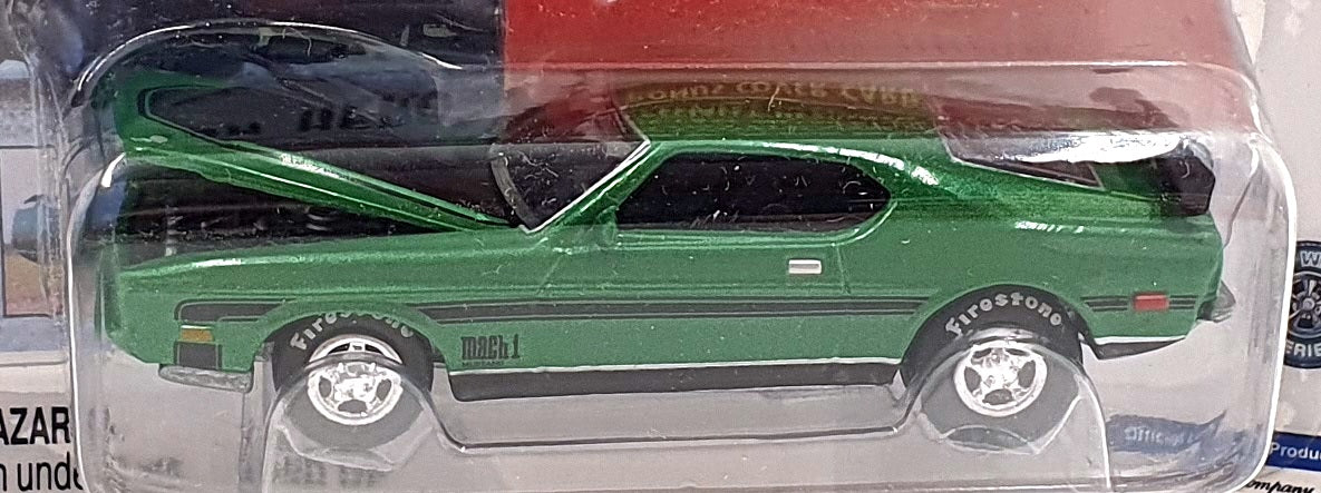 Johnny Lightning 1/64 Scale 291-11 - 1971 Ford Mach 1 - Met. Green
