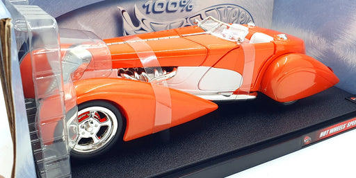 Hot Wheels 1/18 Scale Diecast 53830 - Hot Wheels Speedster - Orange/White