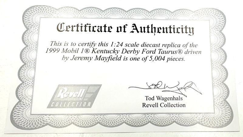 Revell 1/24 Scale RC249901275 - Ford Taurus #12 Mobil 1 Kentucky Derby Mayfield