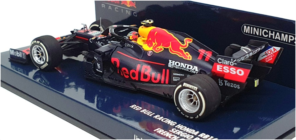 Minichamps 1/43 Scale 410 210811 - F1 Red Bull Honda RB16B French GP 2021 Perez