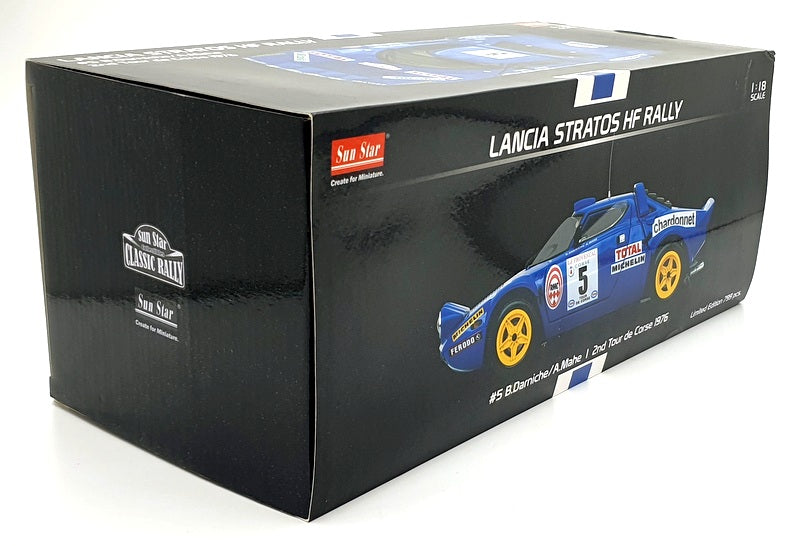 Sun Star 1/18 Scale 4560 - Lancia Stratos HF Rally #5 2nd Tour De Corse 1976