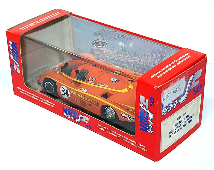 Vitesse 1/43 Scale 320 - Porsche 956 Bob Jane T-Martis #34 LM 1984