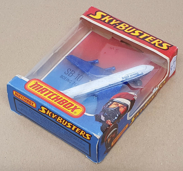 Matchbox Sky-Busters SB-10 - Boeing 747 Aircraft British Airways - Blue/White