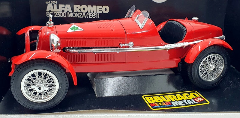 Burago 1/18 Scale Diecast 3014 - Alfa Romeo 8C 2300 Monza 1931 Red
