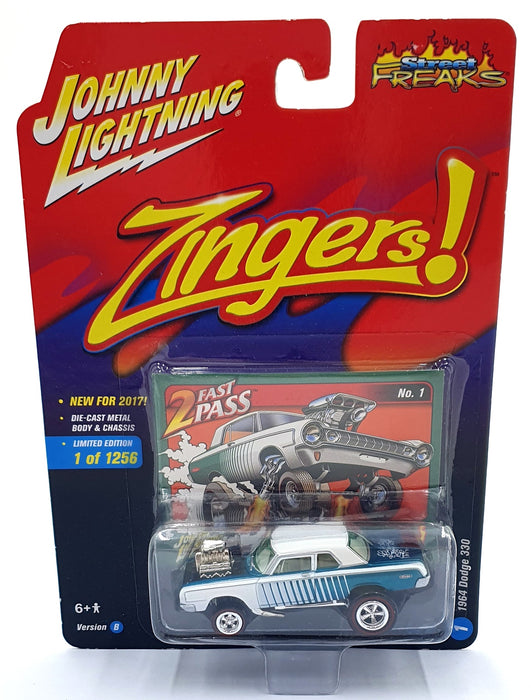 Johnny Lightning 1/64 Scale JLSF004 - Zingers 1964 Dodge330 - Green/White