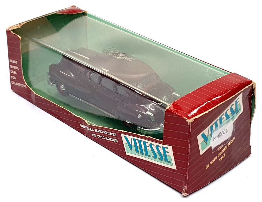 Vitesse 1/43 Scale Diecast 420 - 1947 De Soto Deluxe Sedan - Maroon