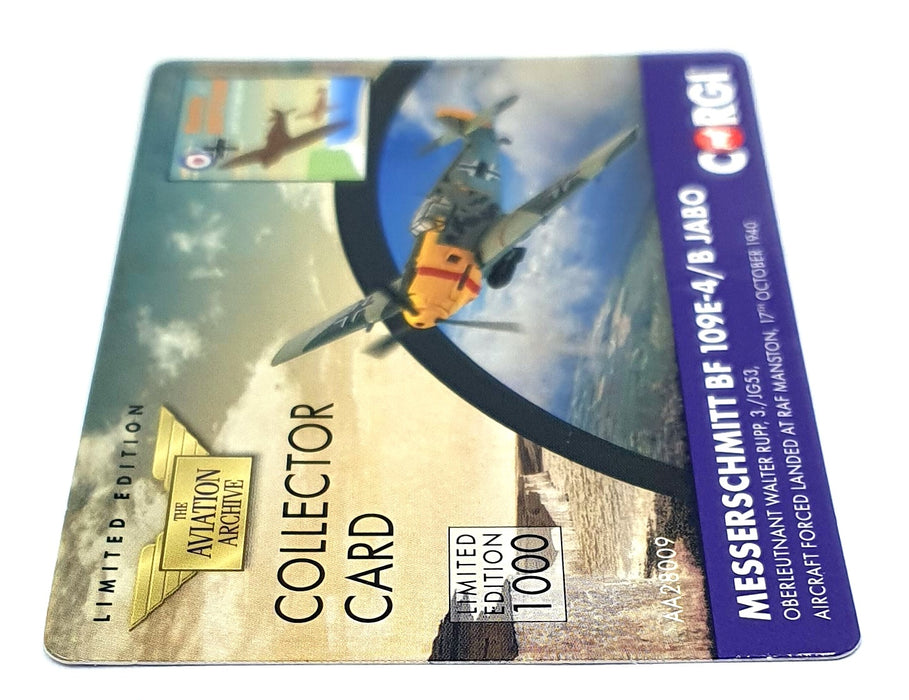 Corgi 1/72 Scale AA28009 - Messerschmitt BF 109E-4/B JABO Aircraft