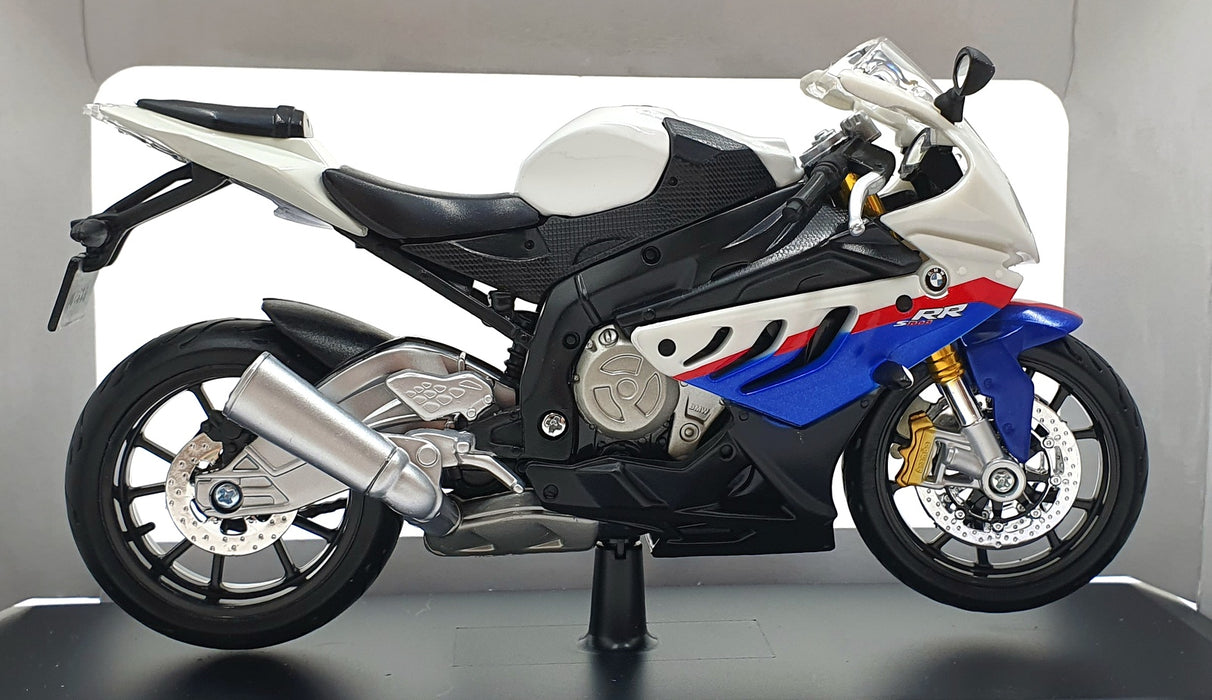 Masito 1/12 Scale Diecast 32702 - BMW Motorbike - White