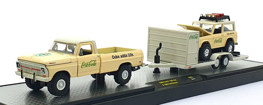 Castline M2 Machines 1/64 Scale TW21 - 1969 Ford F-100 4x4 & 1966 Bronco - Cream