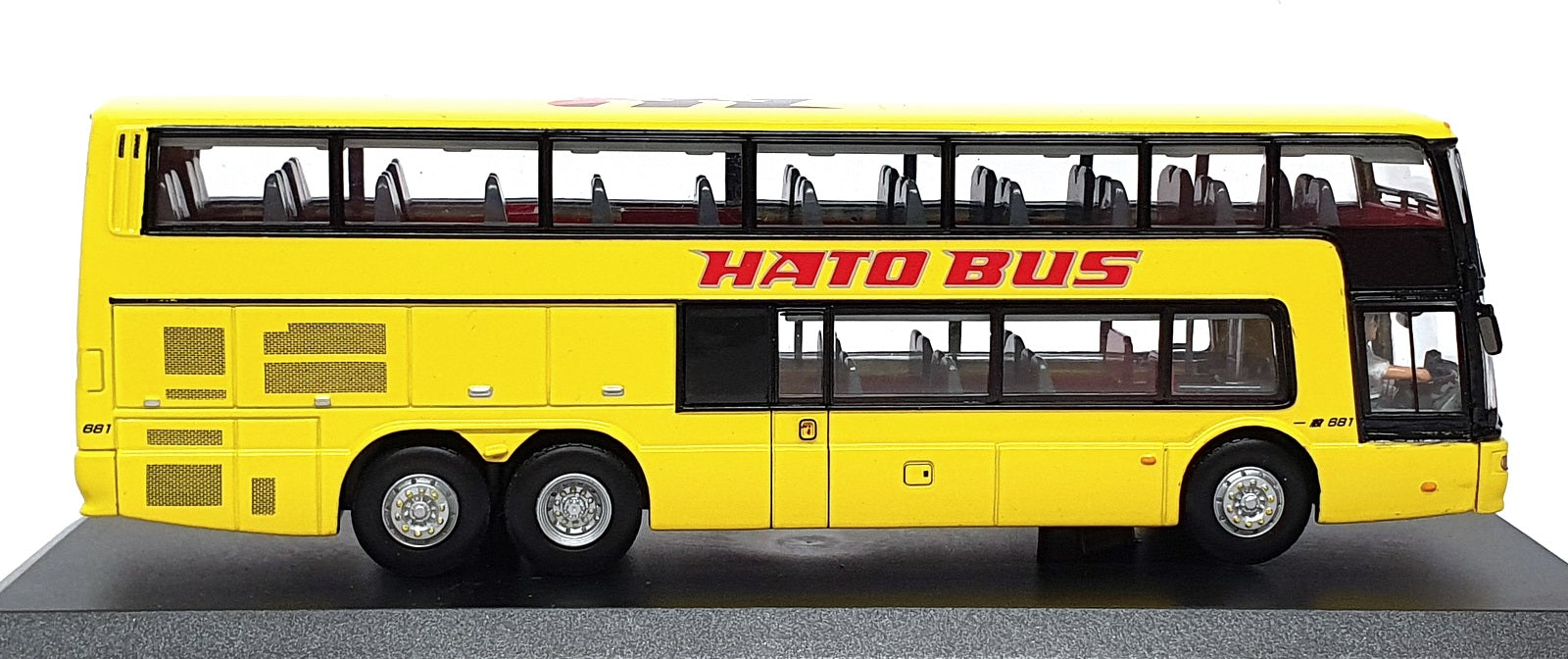 Creative Master 1/76 Scale JB4001 Mitsubishi Fuso Aero King Hato Bus - Yellow
