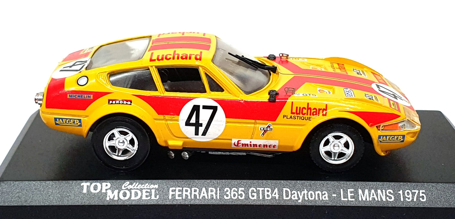 Top Model 1/43 Scale TMC010 - Ferrari 365 GTB4 Daytona #47 Le Mans 1975