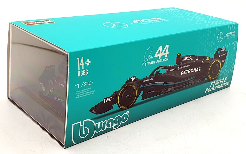 Burago 1/24 Scale 18-28028 - F1 Mercedes W14E Performance #44 L.Hamilton