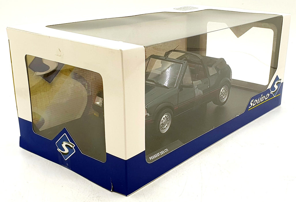 Solido 1/18 Scale Diecast S1806204 - 1986 Peugeot 205 CTI - Met. Green