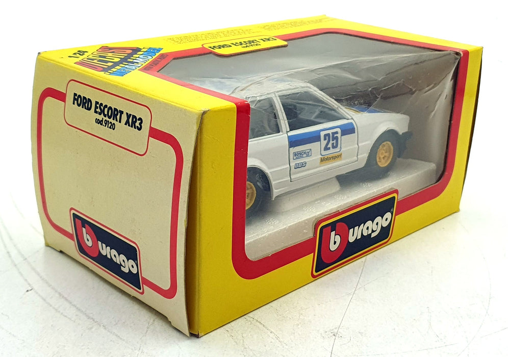 Burago 1/24 Scale Diecast 9120 - Ford Escort XR3 #25 Team Span - White