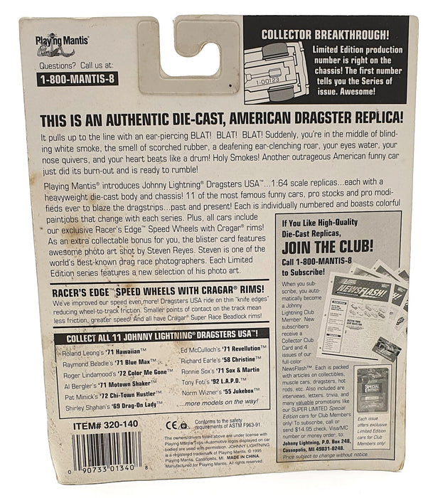 Johnny Lightning 1/64 Scale 320-140 - Dragsters USA 1971 Motown Shaker - Bergler