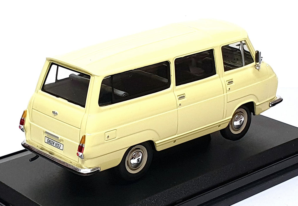 Abrex 1/43 Scale Diecast 705GG - Skoda 1203 Minibus - Yellow