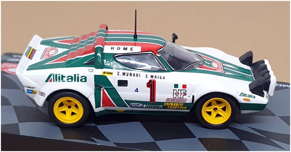 Altaya 1/43 Scale 22926E - Lancia Stratos HF #1 Monte Carlo 1977 Munari/Maiga