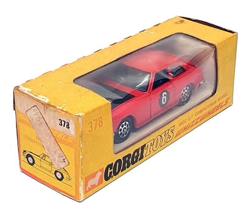 Corgi Toys Original Diecast 378 - MGC GT Competition Model #6 - Red