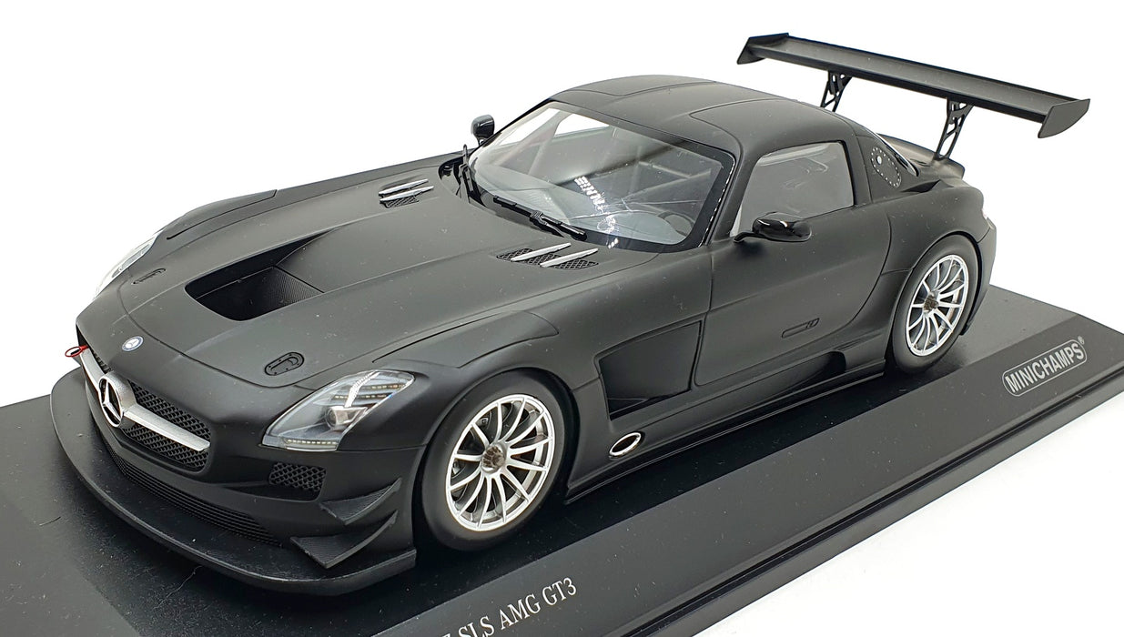 Minichamps 1/18 Scale 151 113101 - Mercedes-Benz SLS AMG GT3 Street 2011 Black