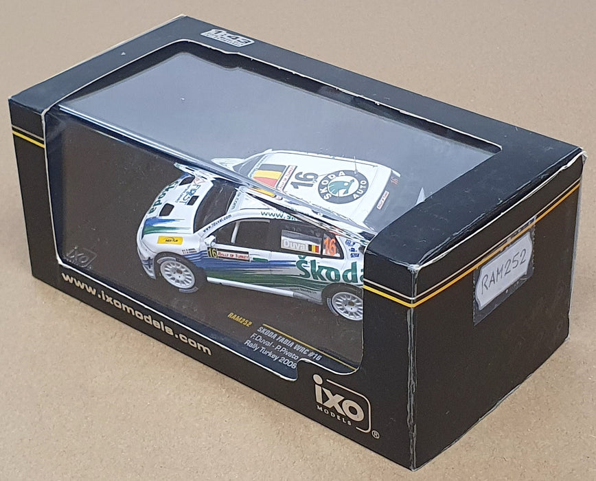 Ixo 1/43 Scale RAM252 - Skoda Fabia WRC #16 Turkey Rally 2006 Duval/Pivato