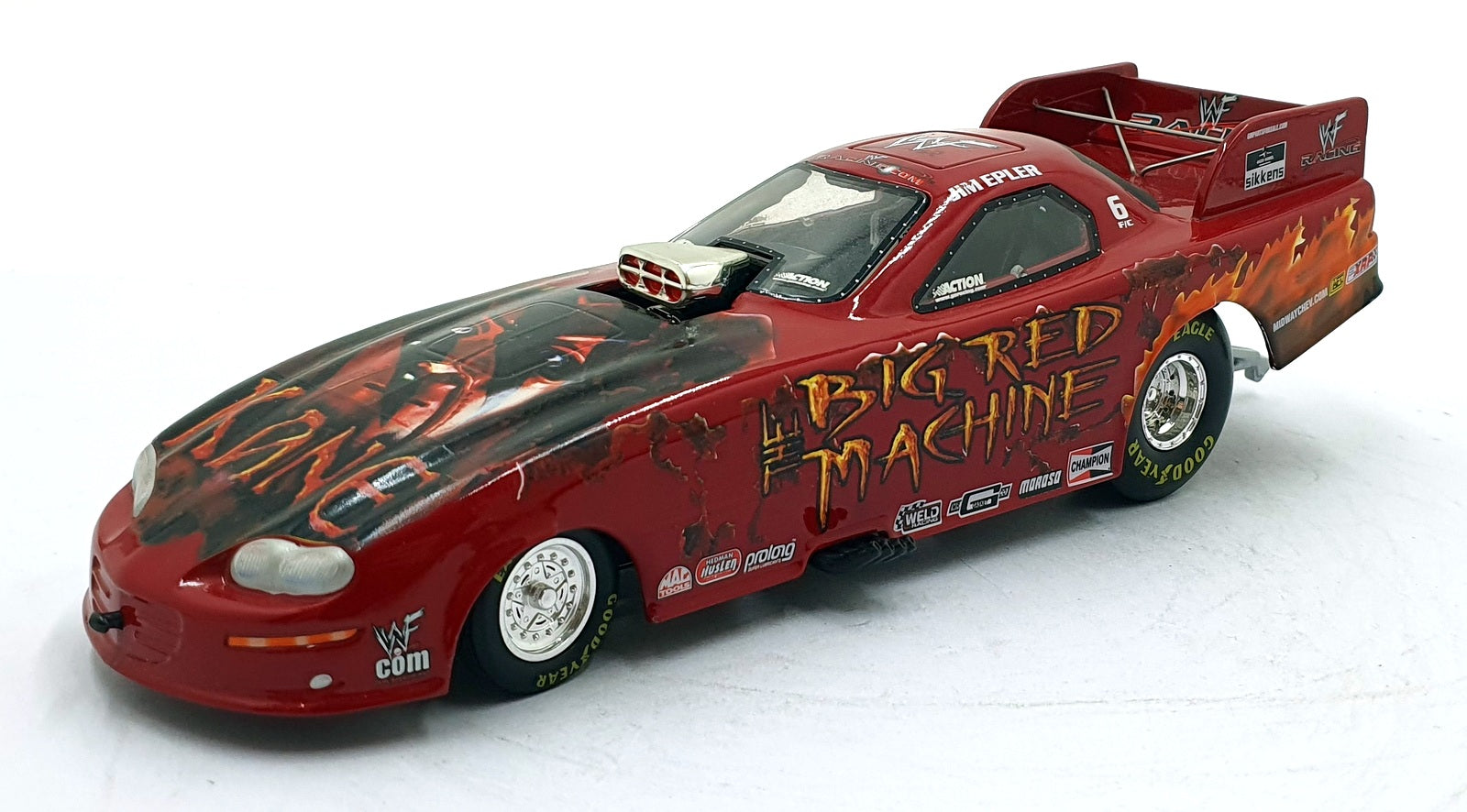 Action 1/24 Scale 100220 Chevrolet Funny Car Dragster WWF/Kane - Epler