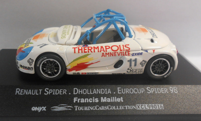 Onyx 1/43 Scale - XCL99016 RENAULT SPIDER EUROCUP 98 FRANCIS MAILLET