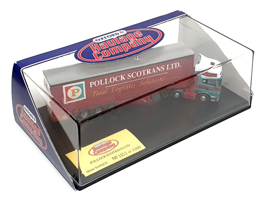 Oxford Diecast 1/76 Scale SCA02CS - Scania Truck & Trailer - Pollock (Scotrans)