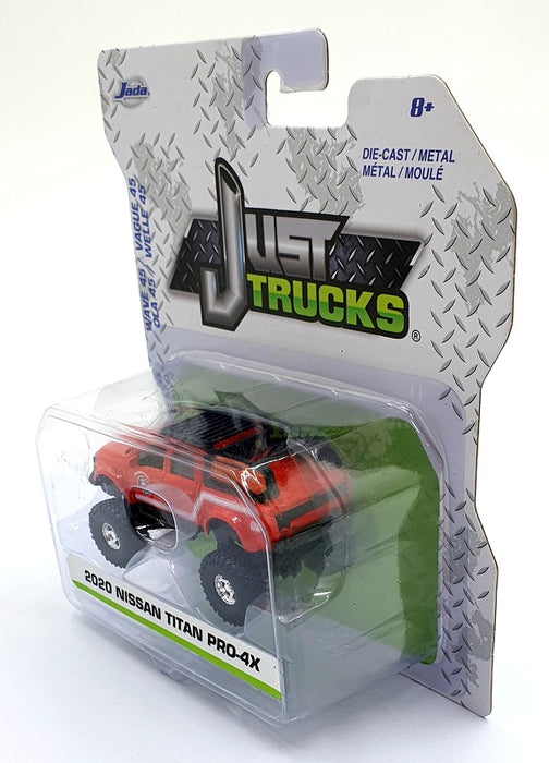 Jada Just Trucks 1/64 Scale 14020 - 2006 Nissan Titan Pro-4X - Red/Black