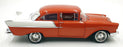 Acme 1/18 Scale Diecast A1807015 - 1957 Chevrolet 150 - Rust Orange/White