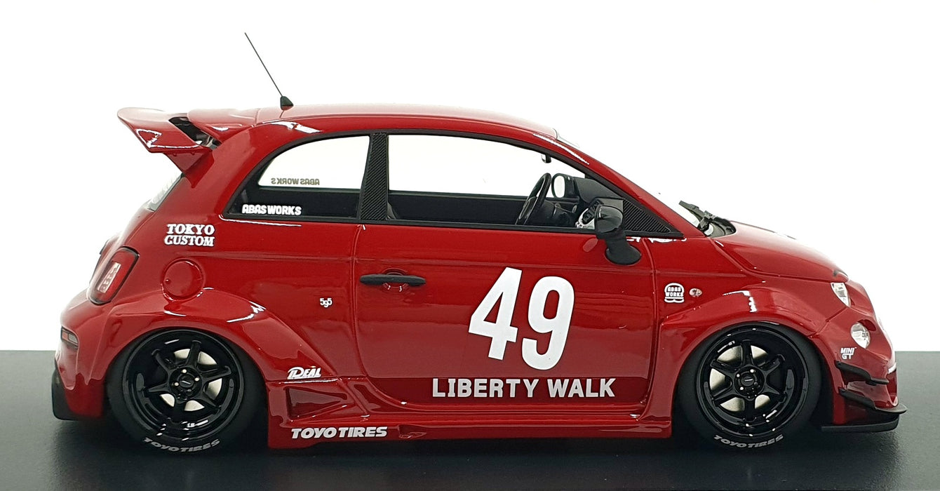 Top Speed 1/18 Scale Resin TS0613 - Fiat LB Works x Abas Works Abarth 595 #49