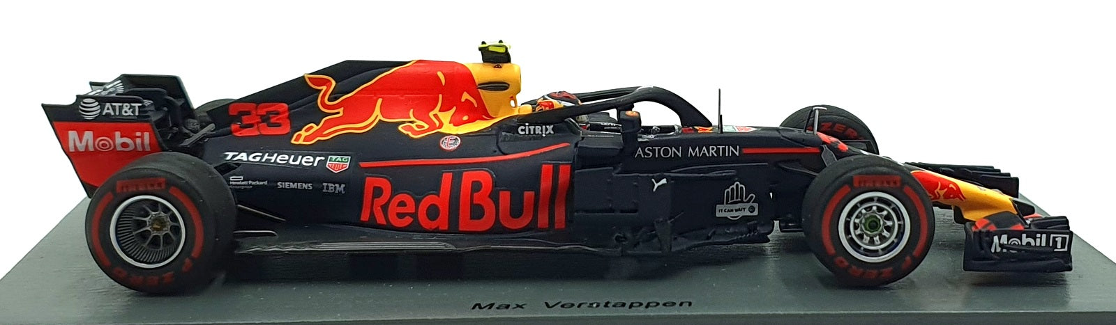Spark 1/43 Scale S6066 - Aston Martin #33 TAG Heuer RB14 1st Mexican GP 2018