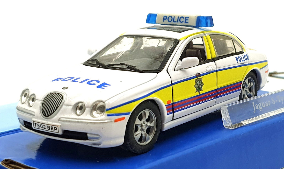 Cararama 1/43 Scale 210226L - Jaguar S-Type Police Car - White