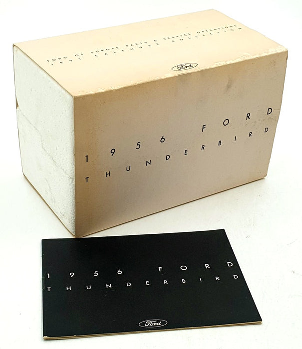 Ford Europe 1/32 Scale Pewter PEW01 1956 Ford Thunderbird 1991 Calendar Coll