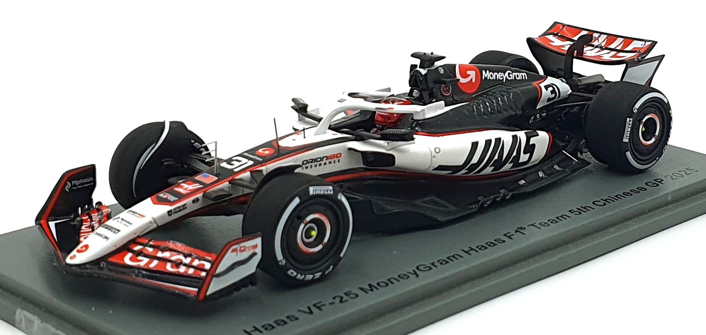Spark 1/43 Scale S9586 - Haas VF-25 #31 F1 Team 5th Chinese GP 2025