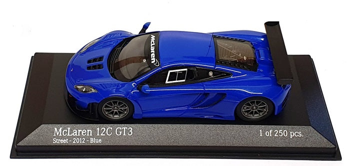 Minichamps 1/43 Scale 437 121397 - 2012 McLaren 12C GT3 - Blue