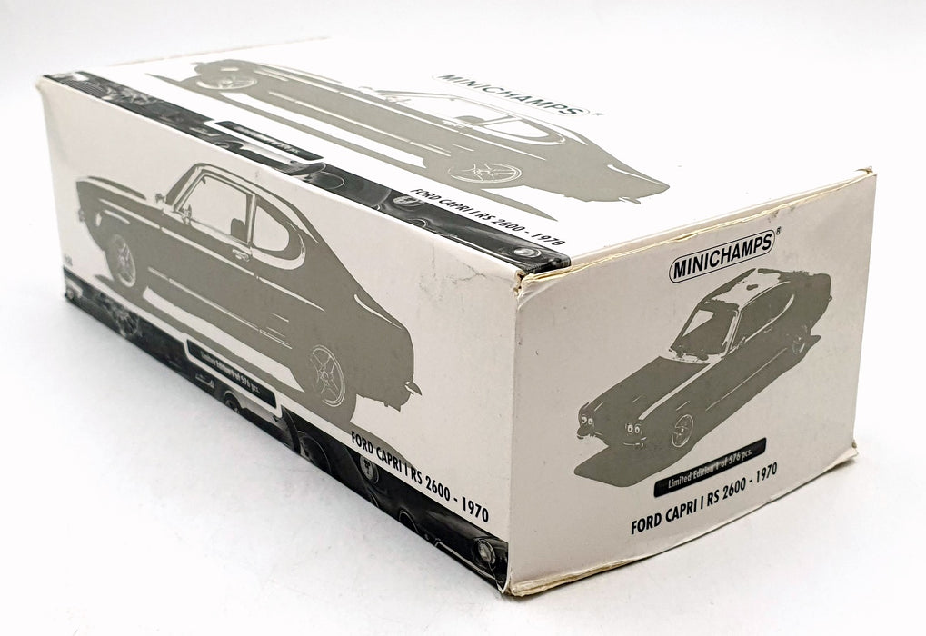 Minichamps 1/18 Scale 150 089075 - Ford Capri MK1 RS 2600 1970 Green/Black