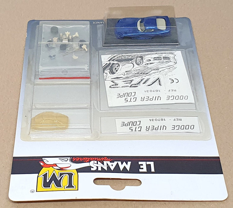 LM Le Mans Miniatures 1/87 Scale Kit 187031 - Dodge Viper GTS Coupe - Blue