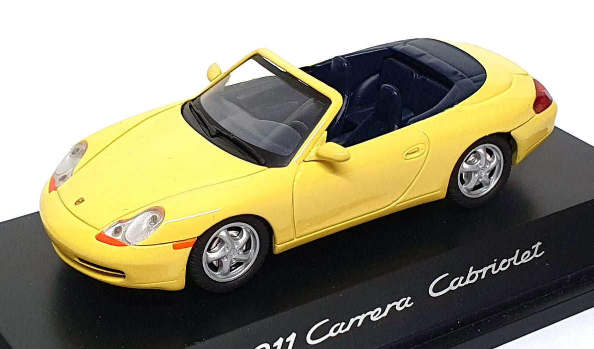 Schuco 1/43 Scale WAP 020 050 97 - Porsche 911 Carrera Cabriolet - Yellow