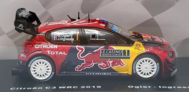 Altaya 1/43 Scale AL6225A - Citroen C3 WRC 2019 #1 Ogier/Ingrassia