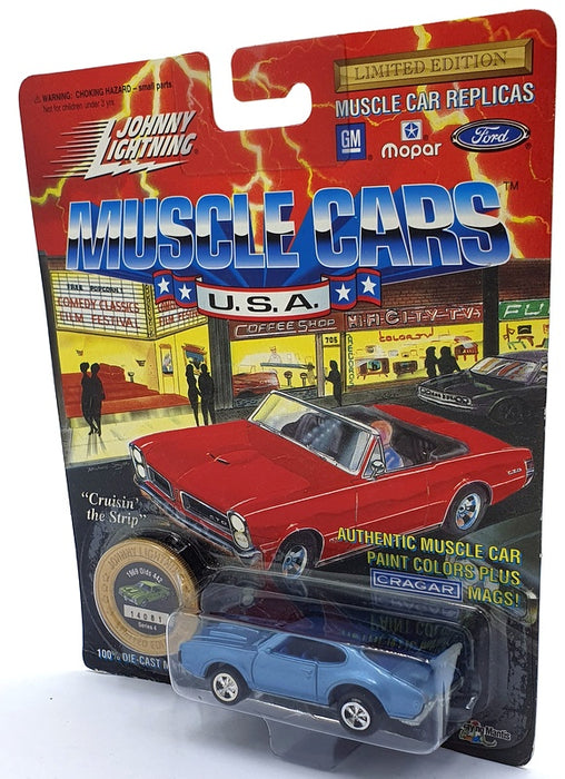 Johnny Lightning 1/64 Scale 200-140 Muscle Cars 1969 Olds 442 - Blue