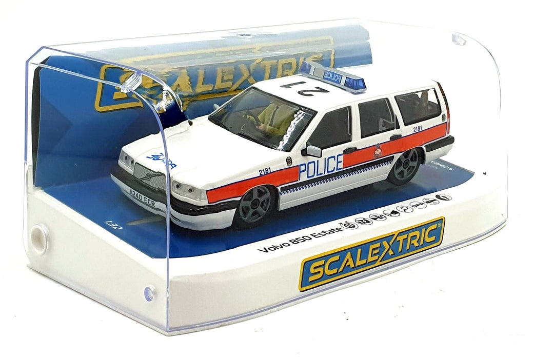 Scalextric 1/32 Scale Slotcar C4597 - Volvo 850 Estate Emergency - Police