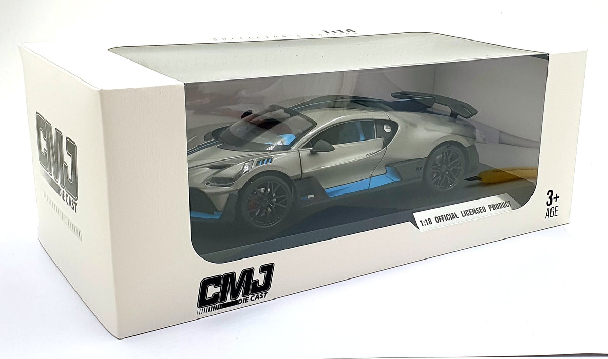 CMJ 1/18 Scale Diecast DC118BDGY - Bugatti Divo - Grey