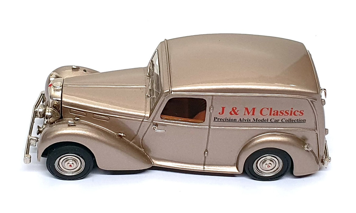 J&M Classics 1/43 Scale JM102 - 1950 Alvis TA14 Van J&M Livery - Met. Lt. Oyster