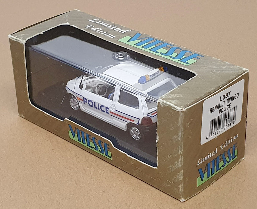 Vitesse 1/43 Scale Diecast L087 - Renault Twingo Police Car - White