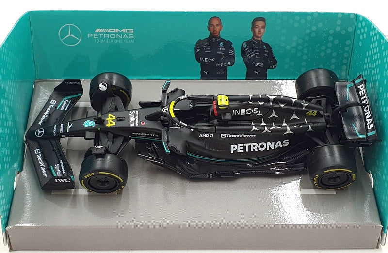 Burago 1/43 Scale 18-38080 - F1 MercedesW14 E Performance 2023 #44 L.Hamilton