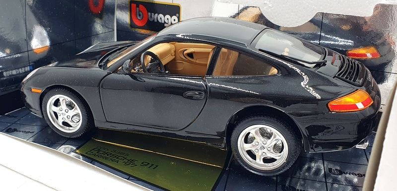 Burago 1/18 Scale Diecast 3385 - 1997 Porsche 911 Carrera - Black