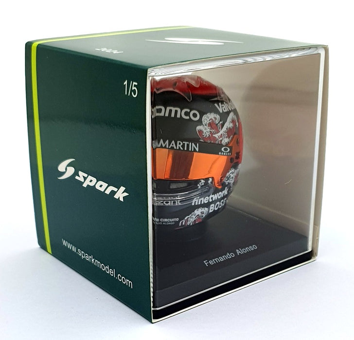 Spark 1/5 Scale 5HF178 - F1 Helmet F. Alonso Aramco 2024